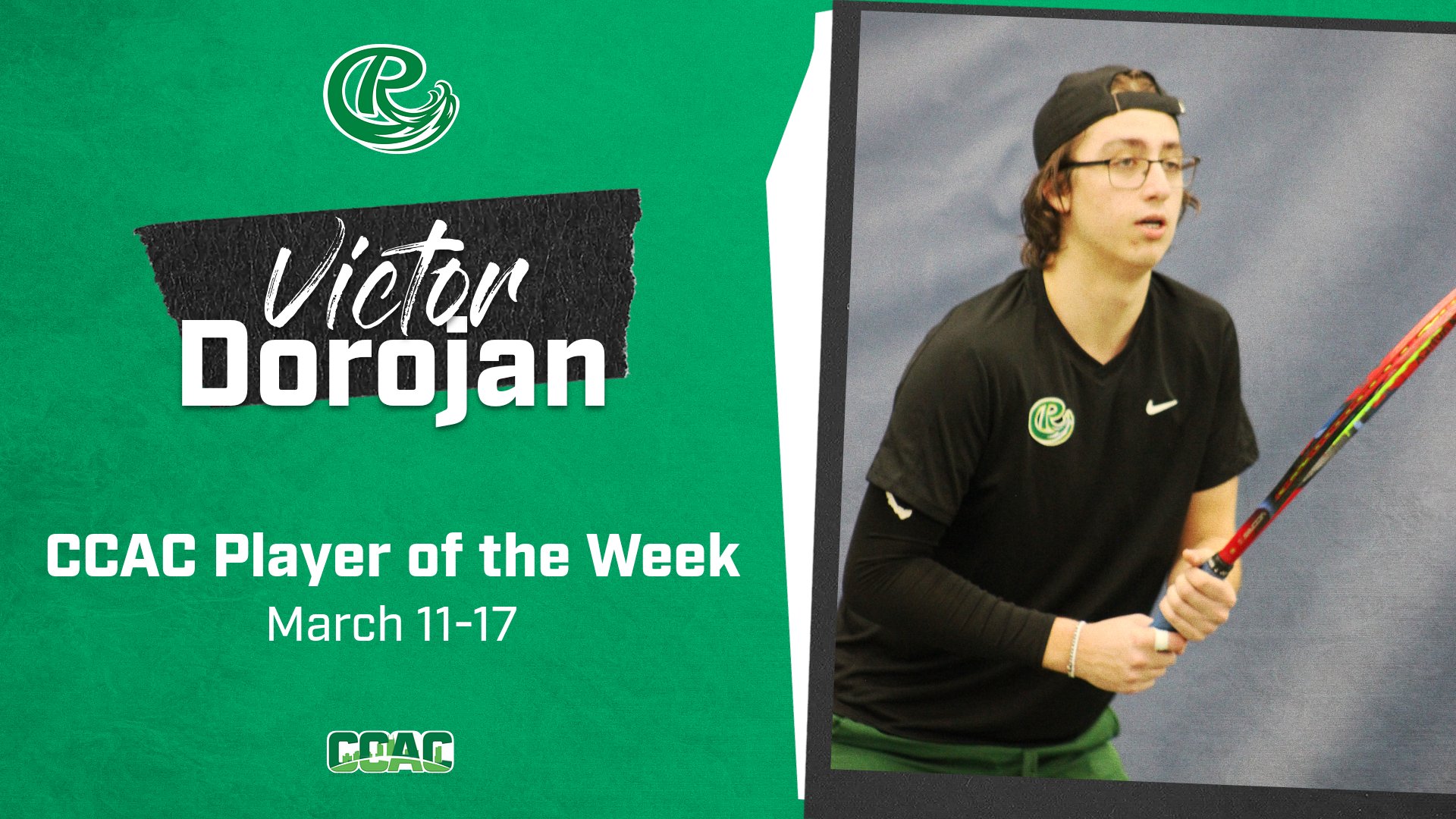 Dorojan Named CCAC Player Of The Week