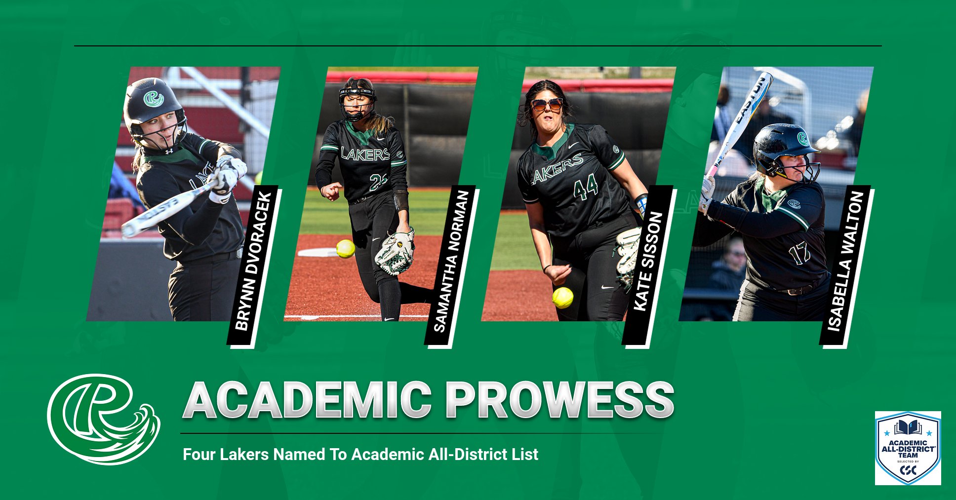 Four Lakers Named CSC Academic All-District