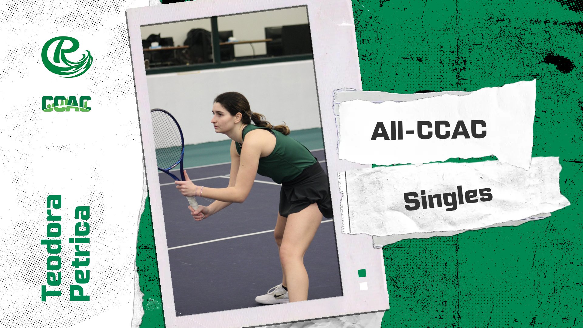 Petrica Named To All-CCAC Singles Team As Freshman